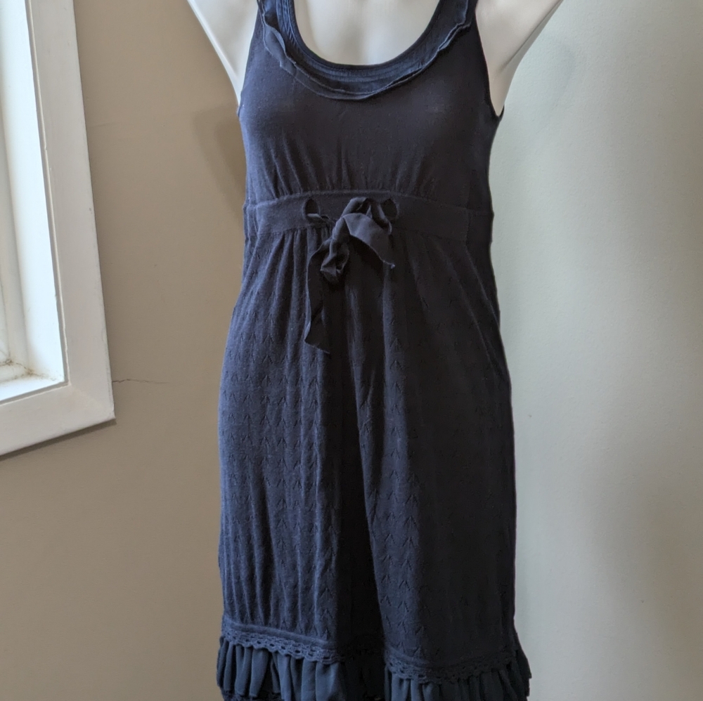 BCBG Max Azria navy sleeveless babydoll dress size XS